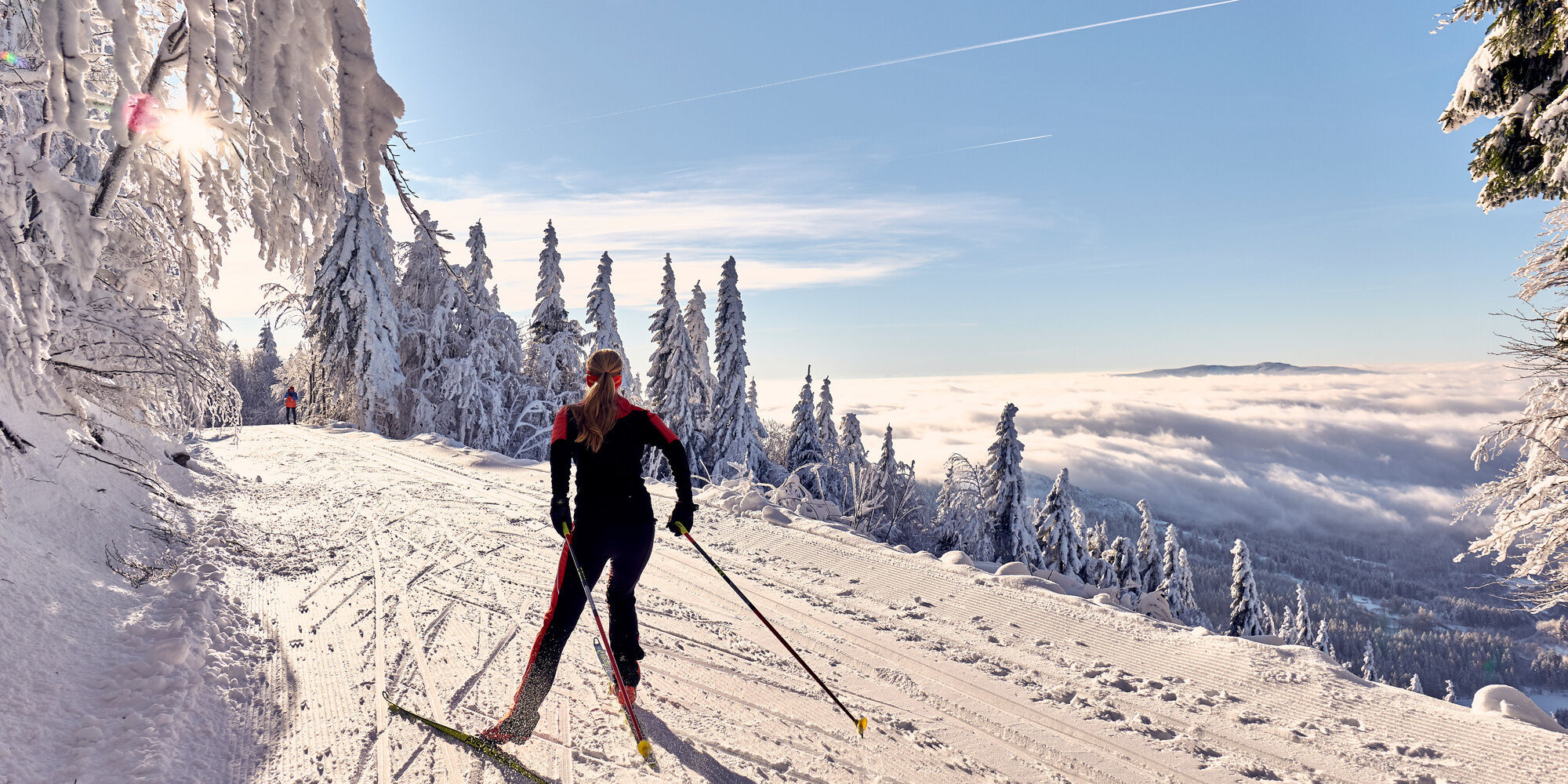 Langlaufen im Winterurlaub Bayerischer Wald