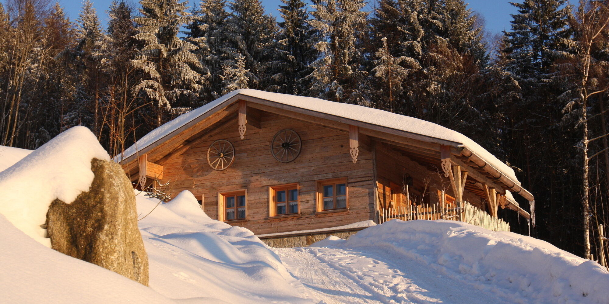 Luxus Chalet Bayerischer Wald im Winter