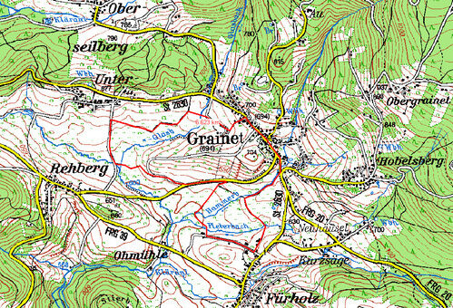 Nordic Walking Karte Forsthaus-Falkenau-Trail