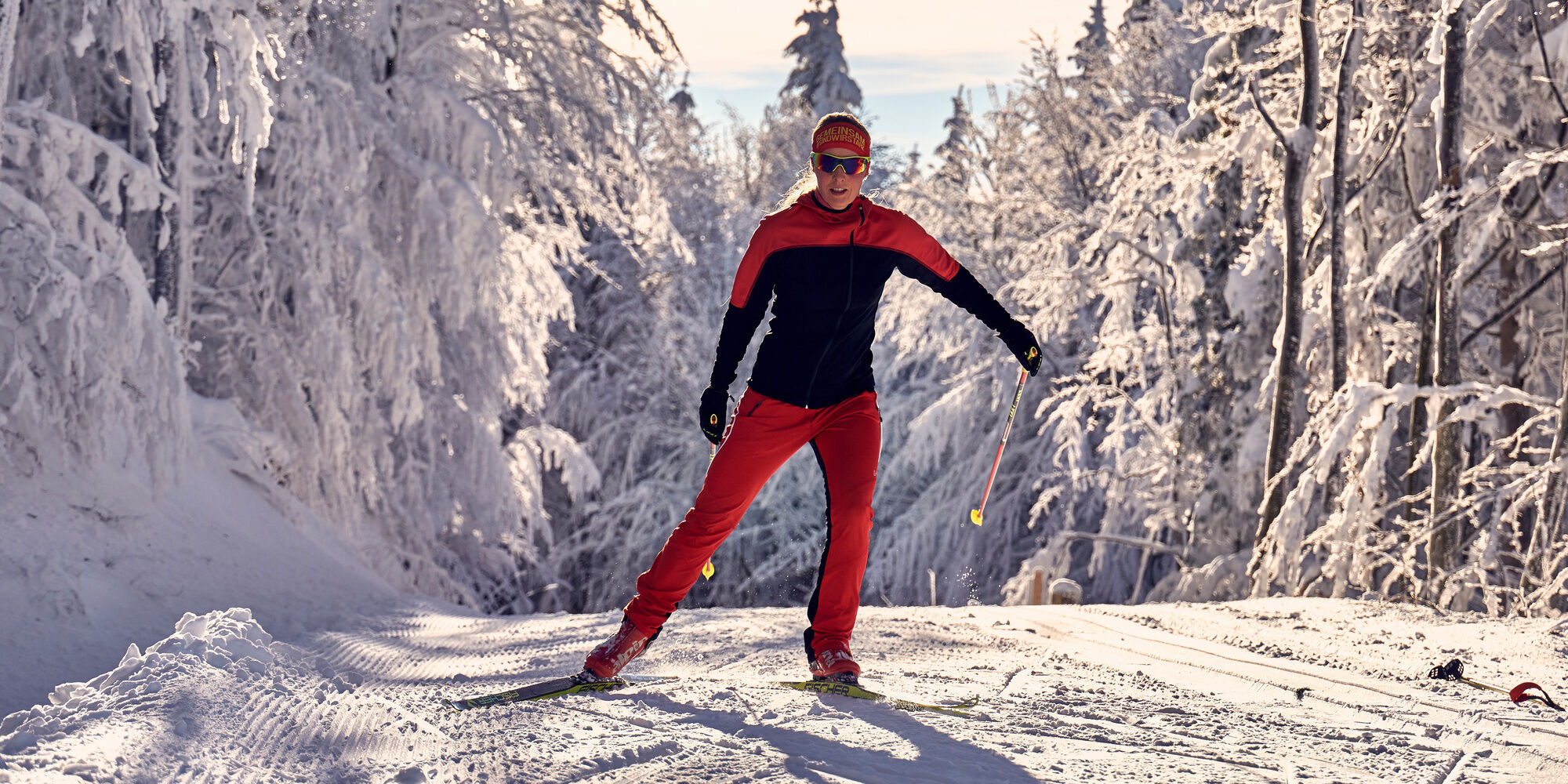 Skaten im Winterurlaub Bayerischer Wald