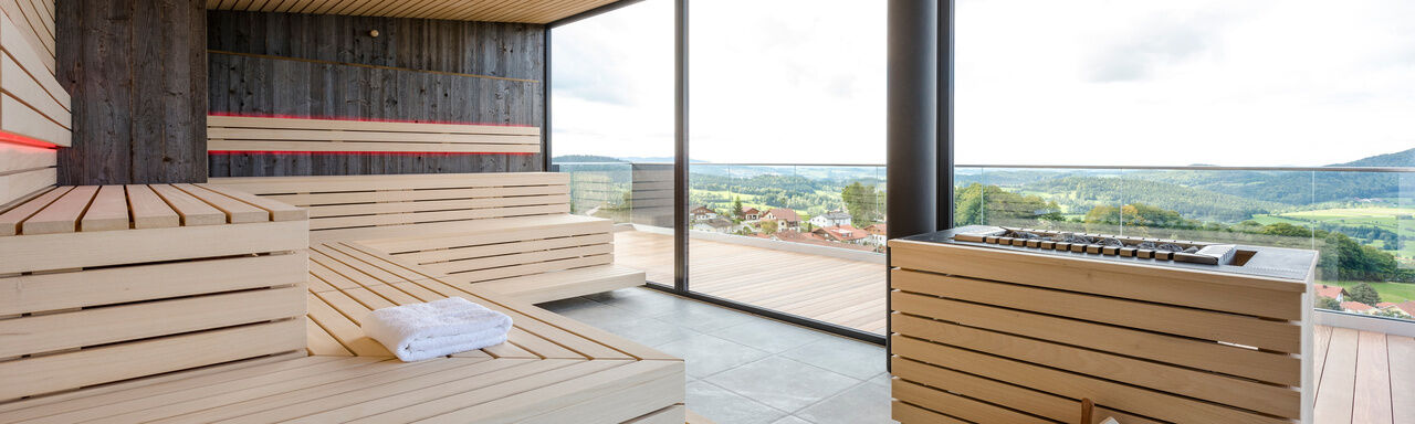 Sky Sauna im Wellnesshotel Hüttenhof Bayerischer Wald